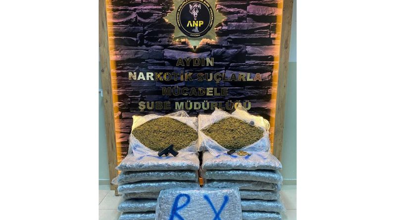 Aydın’da operasyonda 75 kilogram uyuşturucu ele geçirildi