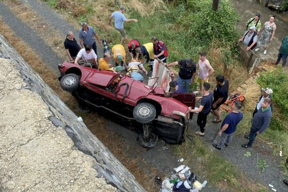 Edirne’de otomobil uçuruma yuvarlandı: 2 ölü, 2 yaralı