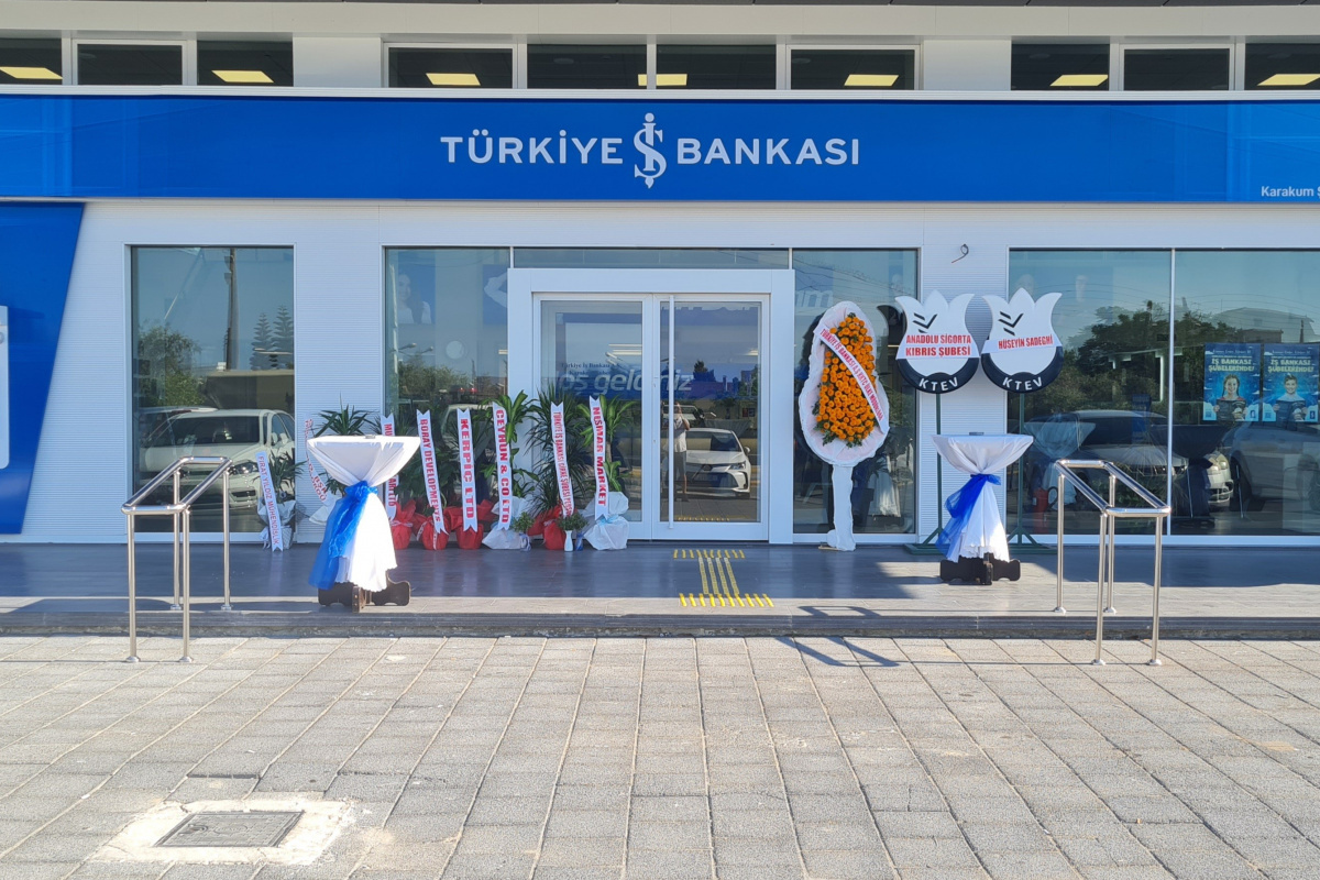 İş Bankası KKTC’nin Karakum Şubesi açıldı