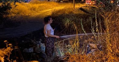 Makilik alanda çıkan yangın mahalleyi sokağa döktü