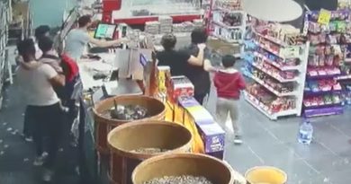 Sahibinin elinden kurtuldu, marketi birbirine kattı