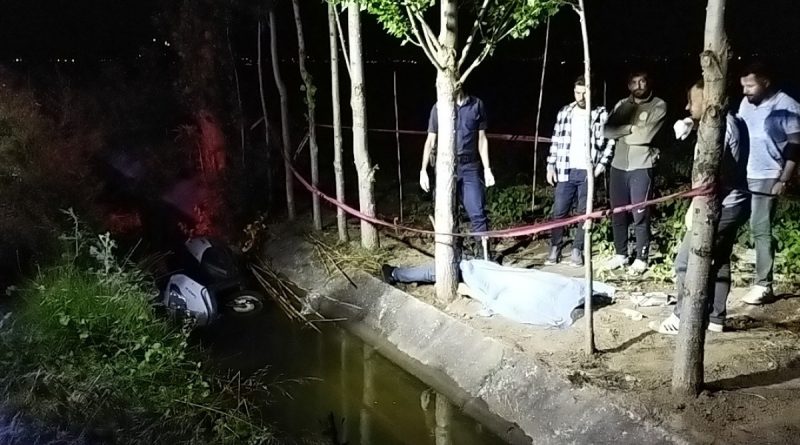 Sulama kanalına düşen motosiklet sürücü hayatını kaybetti