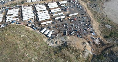 Sultangazi kurban pazarında yoğunluk havadan görüntülendi