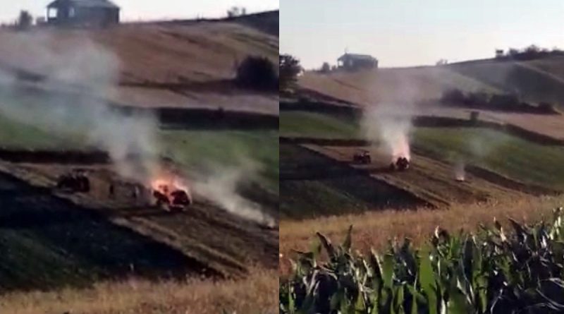 Tarlasındaki çöpleri yakmak isteyince olanlar oldu