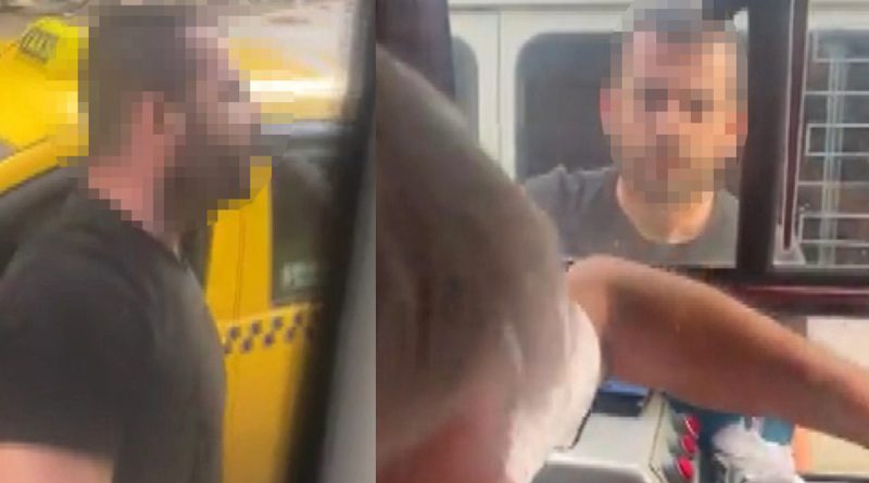 Ümraniye’de yol verme tartışması: İETT aracını yumrukladı