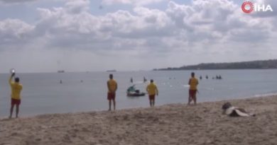 Uyarılara rağmen denize giren kadın boğulma tehlikesi geçirdi