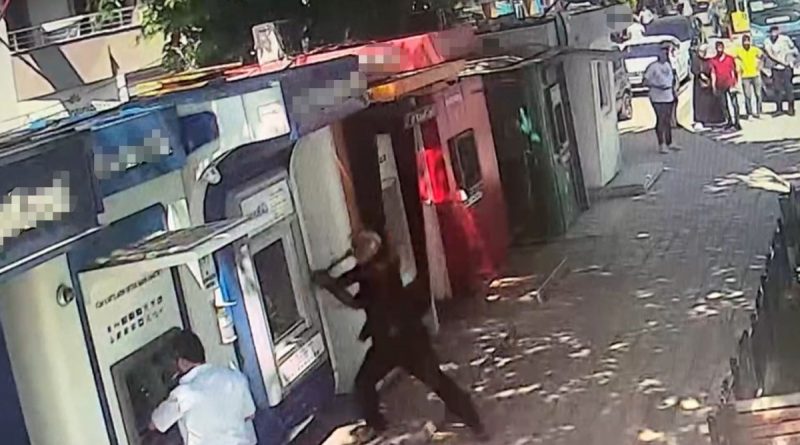 Yalova’da ATM’lere çekiçle saldırarak paramparça etti