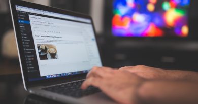 close up of typing on a laptop